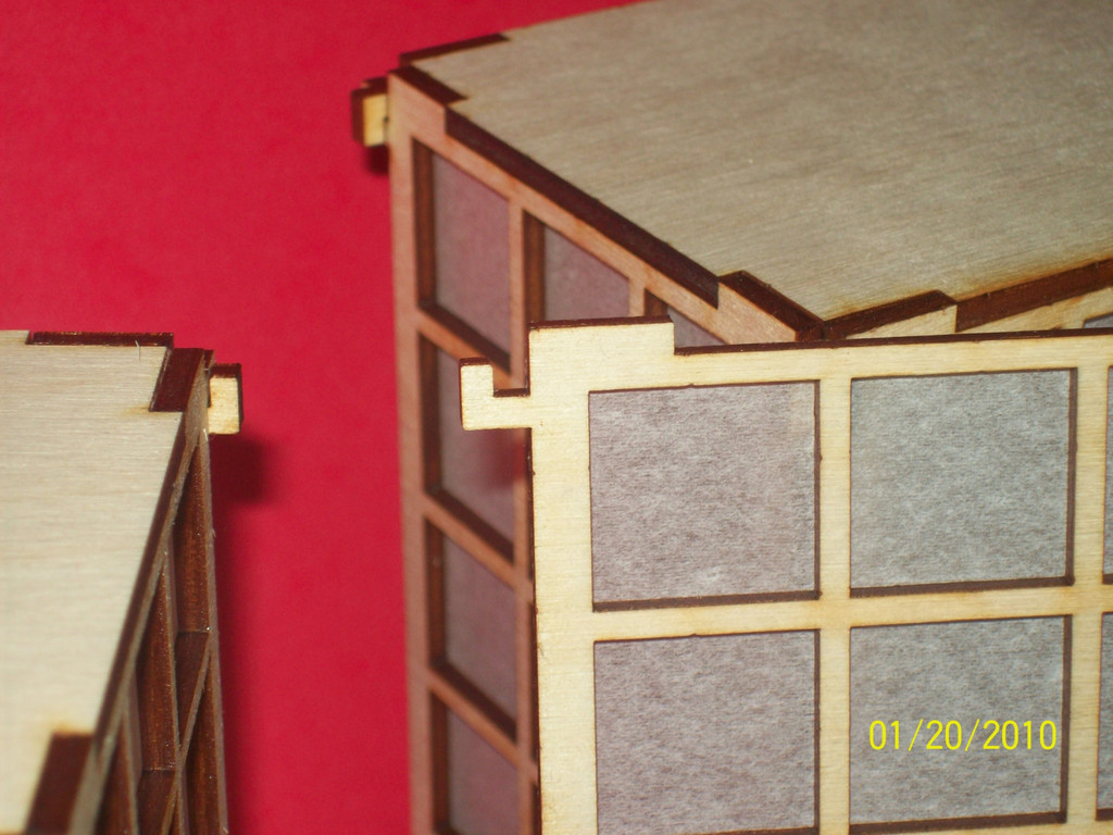 Шкаф для мини LED света в стиле Сёдзи