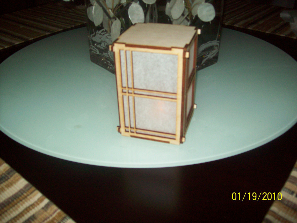 Шкаф для мини LED света в стиле Сёдзи