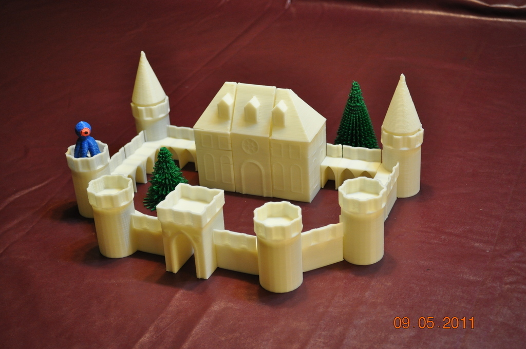 Набор блоков замка для сборки