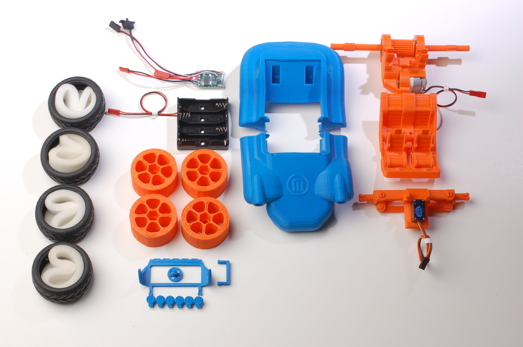 Botmobile Dune Buggy - 3D Печатный Радиоуправляемый Автомобиль