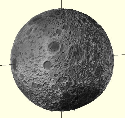 3D модель Луны - Moon Shot