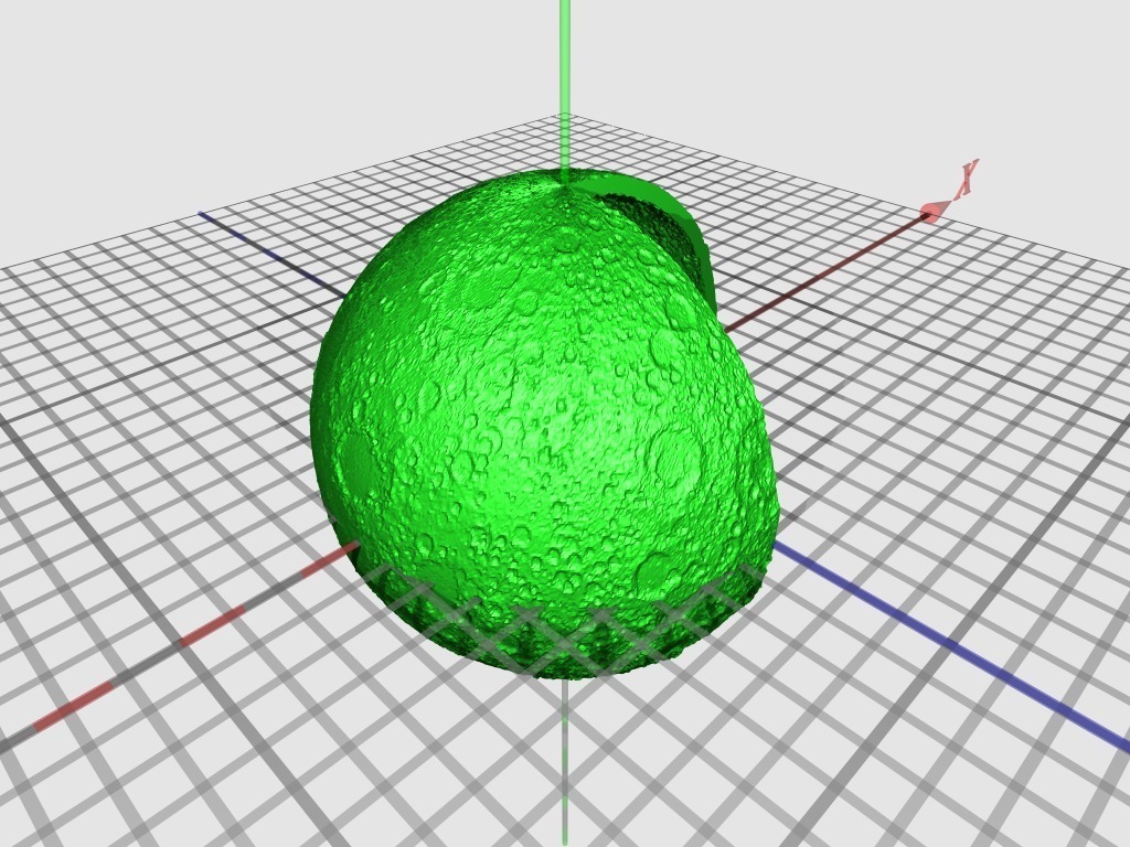 3D модель Луны - Moon Shot