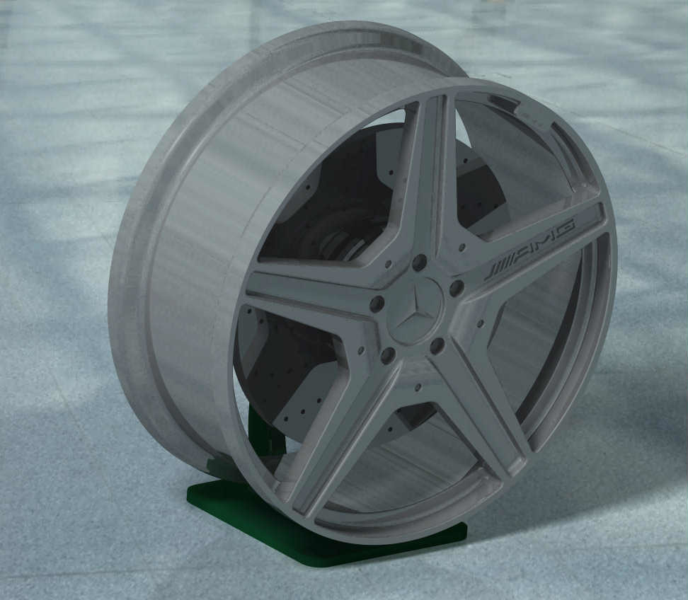 3D печатный диск с тормозным диском и основанием