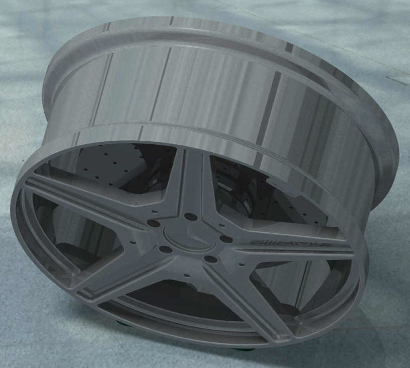 3D печатный диск с тормозным диском и основанием