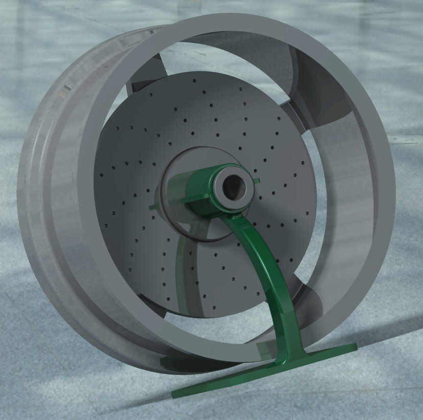 3D печатный диск с тормозным диском и основанием