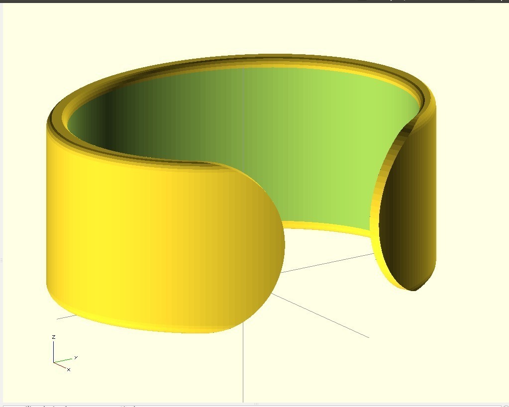 Открытый браслет с асимметричным дизайном