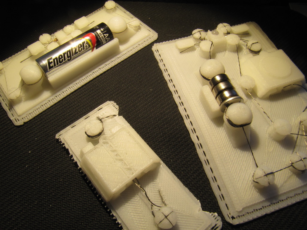 3D-печатная библиотека печатных плат (без пайки)