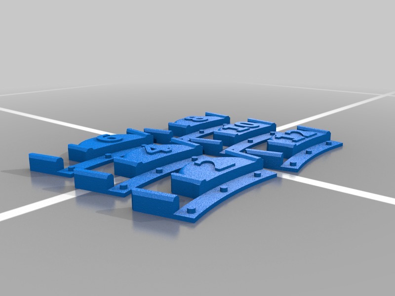 Часы с механизмом и номерами