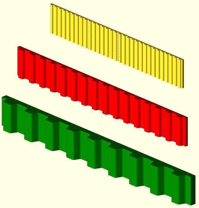 Параметрические Timingbelts для Open SCAD